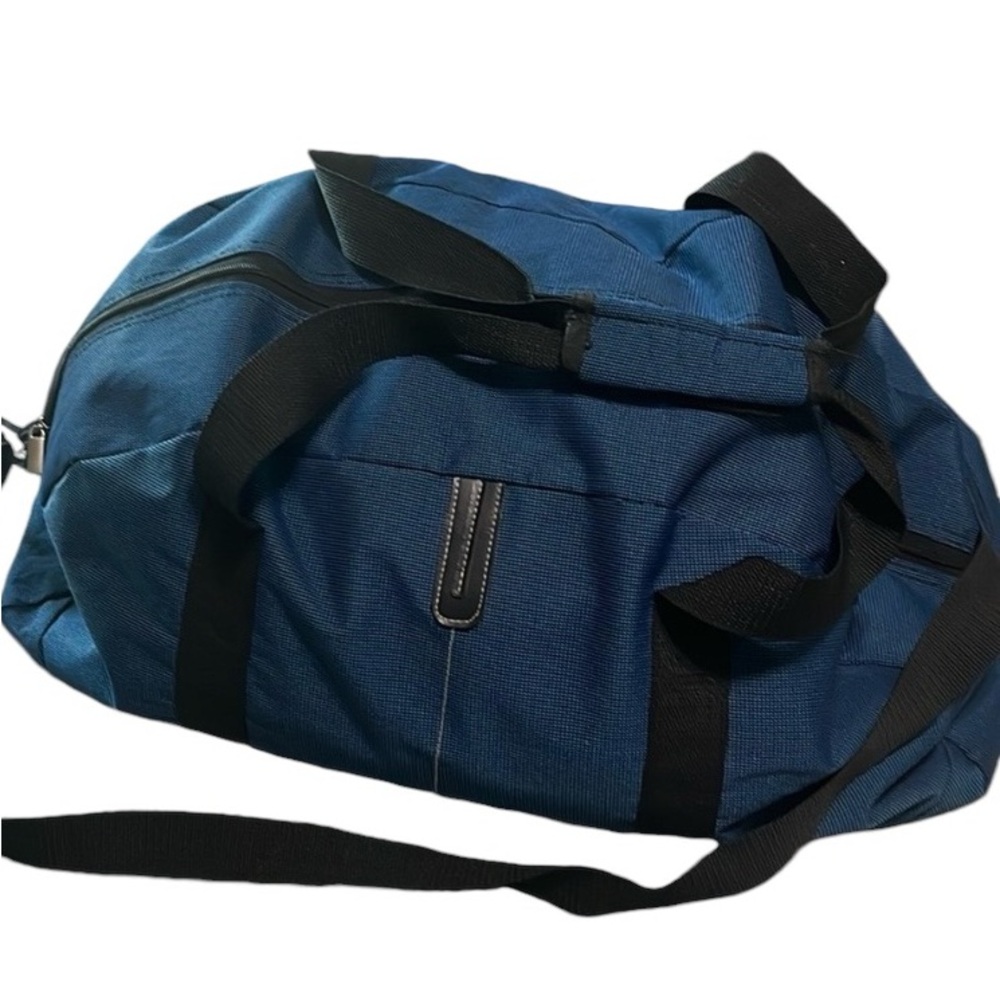 Duffle Bag Luggage Travel Suitcase Blue Black
